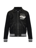 DSQUARED2 logo-patch panelled bomber jacket