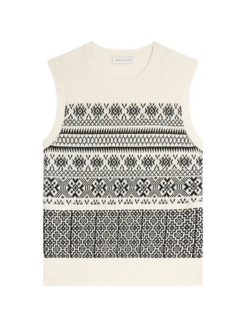 DRIES VAN NOTEN jacquard wool sweater