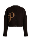Patou JP logo-intarsia cardigan