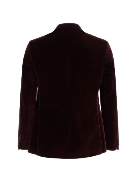 Pal Zileri velvet single-breasted blazer