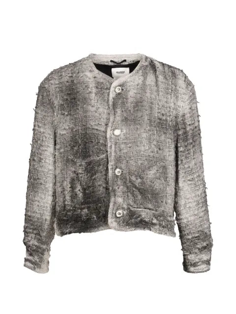 Doublet distressed-effect bouclé jacket
