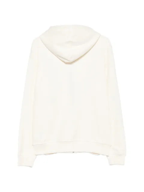 Karl Lagerfeld logo-embossed zip-up hoodie