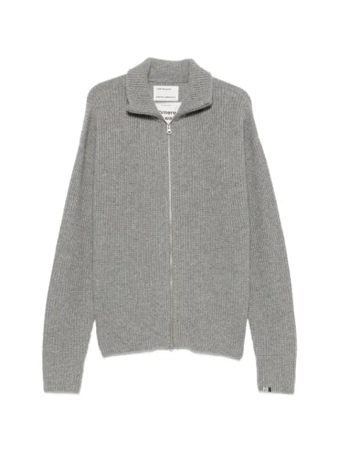 extreme cashmere Xtra Yours ribbed-knit zip-up cardigan