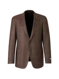 Canali check-pattern notched-lapels jacket
