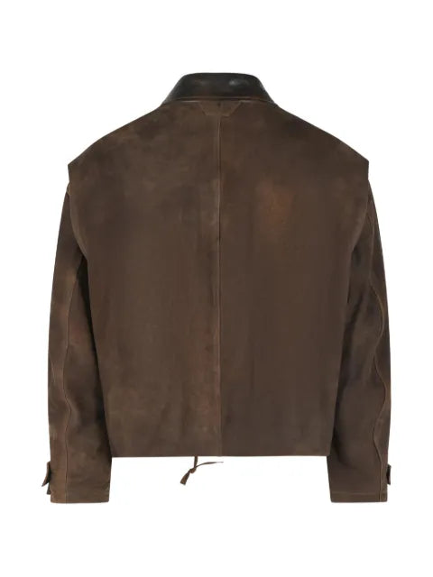 Salvatore Santoro oversized leather jacket