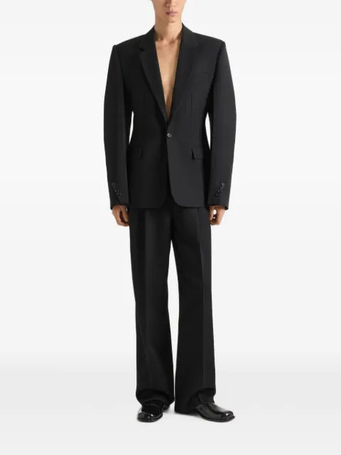 Givenchy single-breasted form fit jacket in wool