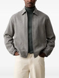 Marc O'Polo check-print zip-up jacket