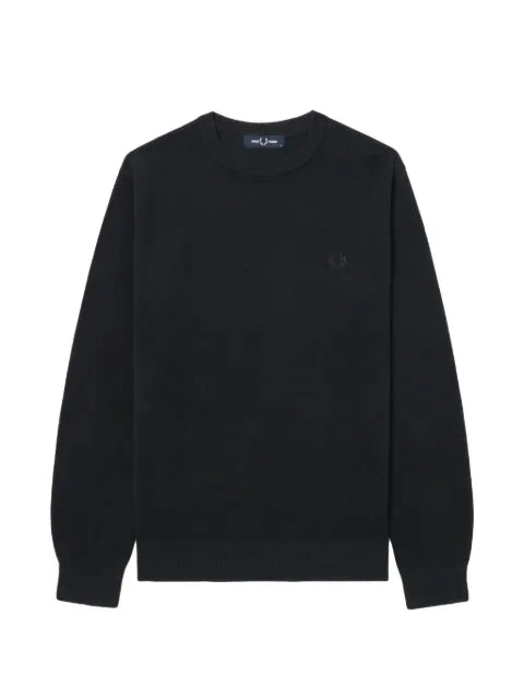 Fred Perry embroidered-logo crew-neck sweater