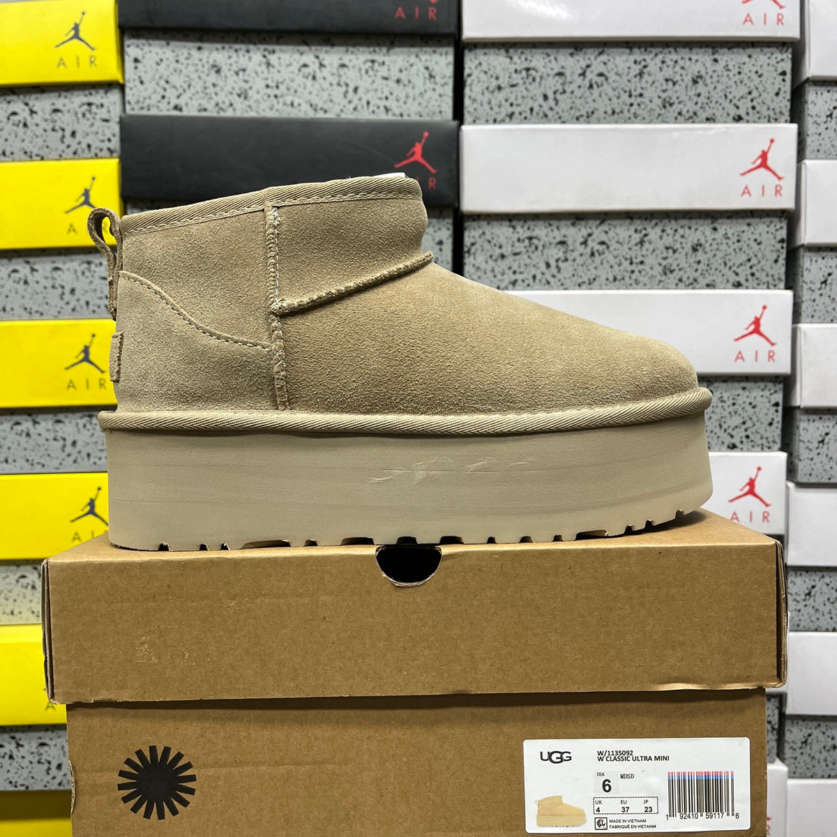 UGG Classic Ultra Mini Platform Boot – Mustard Sand (Sizes 35–40)