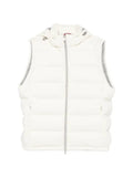 Brunello Cucinelli quilted hooded gilet