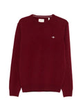 Gant embroidered-logo crew-neck sweater