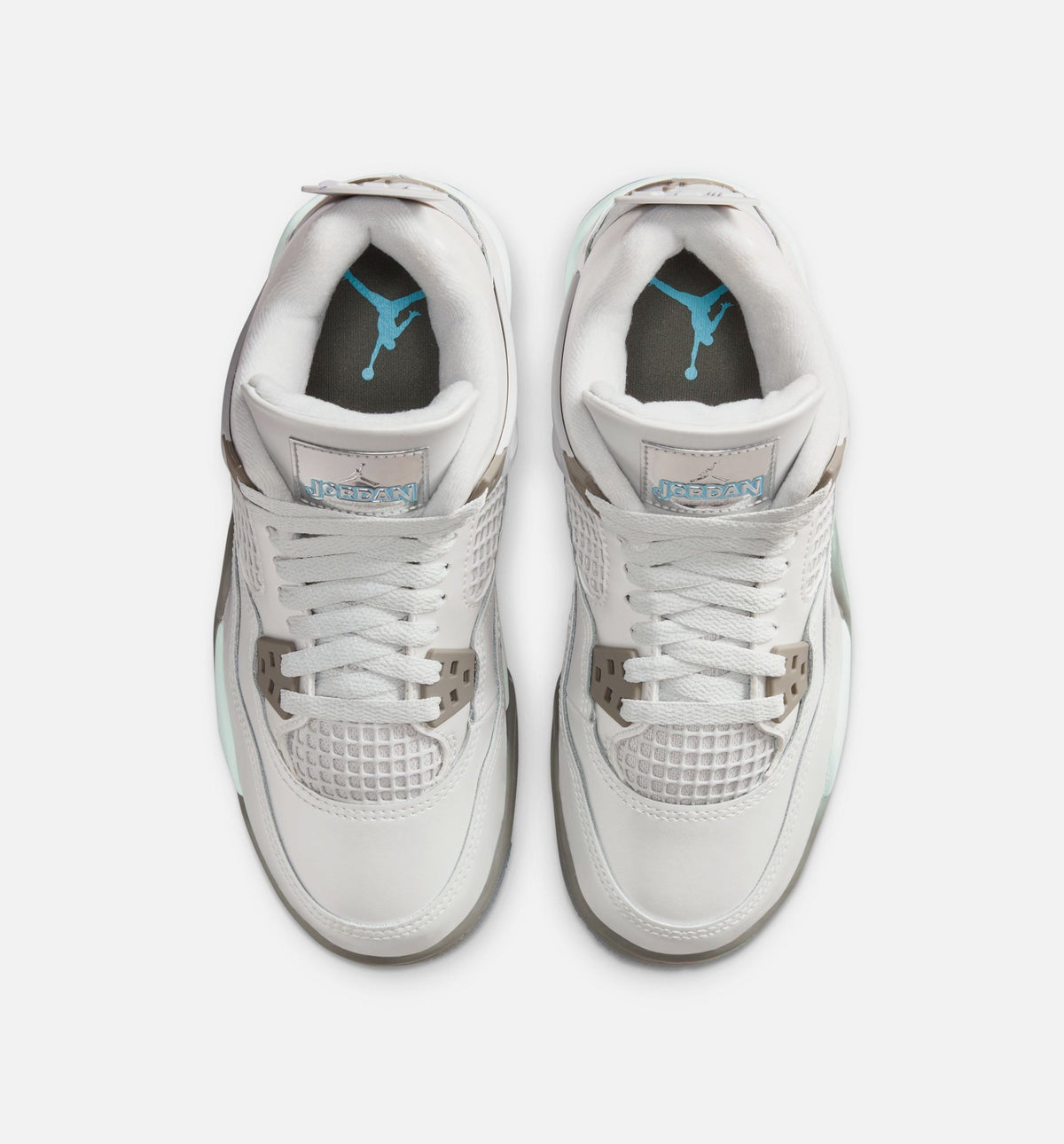 Air Jordan 4 Retro Blue Chill Grade School – Photon Dust/Blue Chill/Flat Pewter/White/Blue Tint