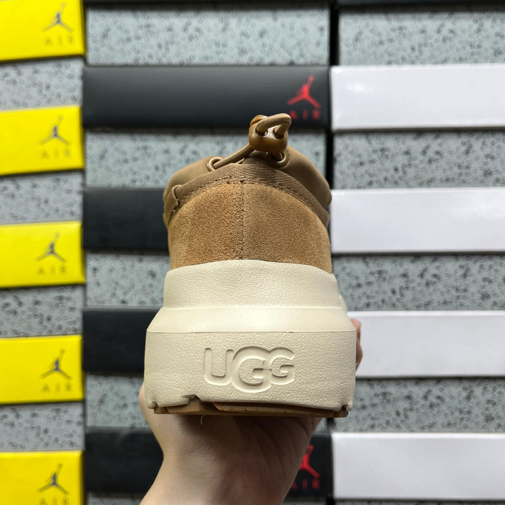 UGG Platform Sneaker – Chestnut & Cream (Sizes 35–45)