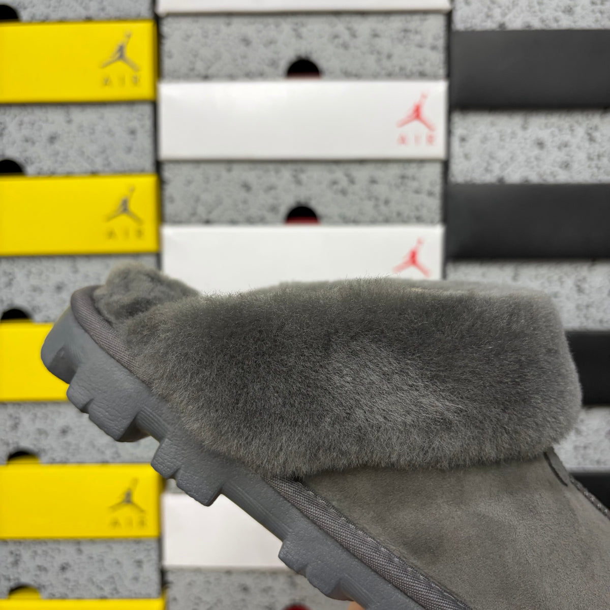 UGG Coquette Slipper – Grey (Sizes 35–40)