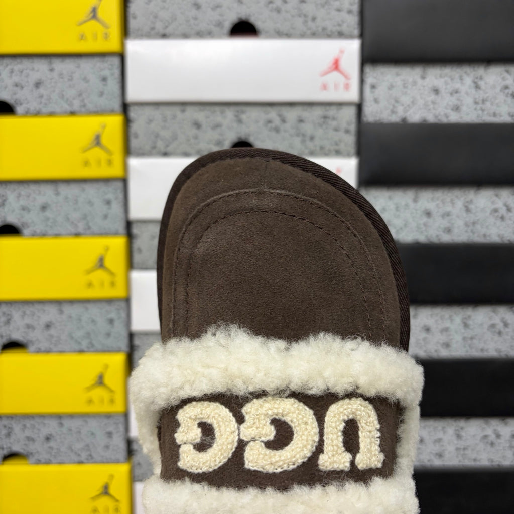 UGG Plush Mule – Chocolate (Sizes 35–40)