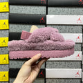 UGG Sherpa Platform Slipper – Mauve (Sizes 35–40)