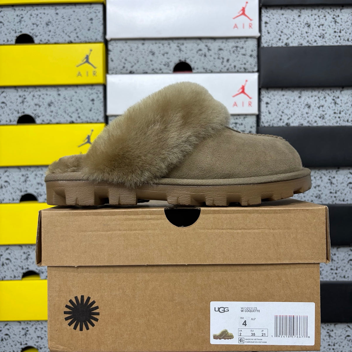 UGG Coquette Slipper – Antelope (Sizes 35–40)