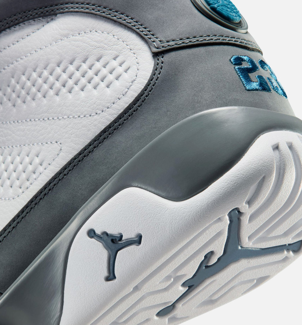 Air Jordan 9 Retro Flint Grey and French Blue | Men's Lifestyle Shoe | White/French Blue/Flint Grey