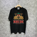 Rhude T-shirts Printed Trendy Pure Cotton