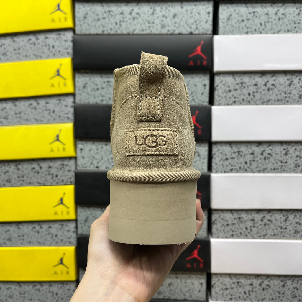 UGG Classic Ultra Mini Platform Boot – Mustard Sand (Sizes 35–40)