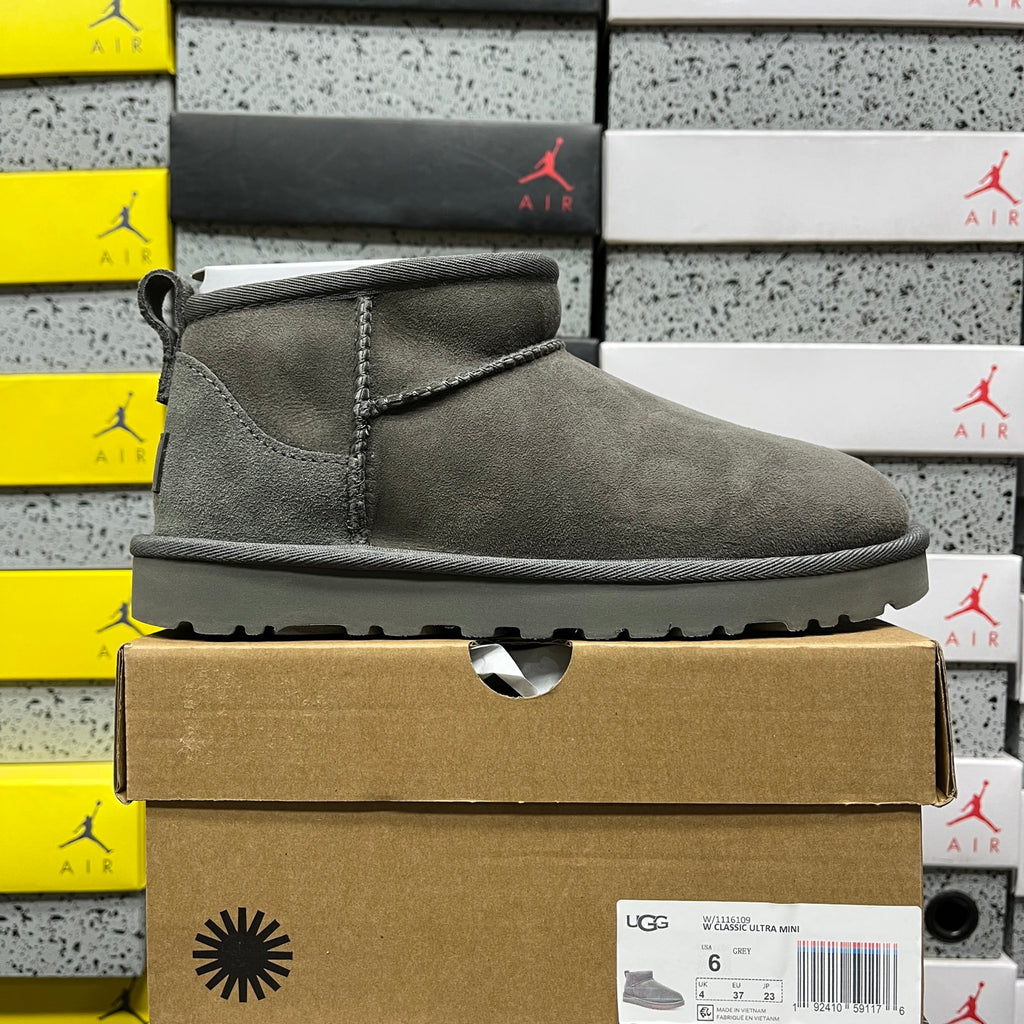 UGG Classic Mini Boot – Gray (Sizes 35–40)