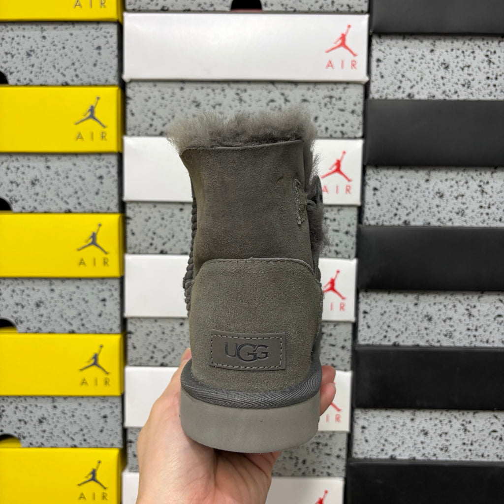 UGG Bailey Button Mini Boot – Gray