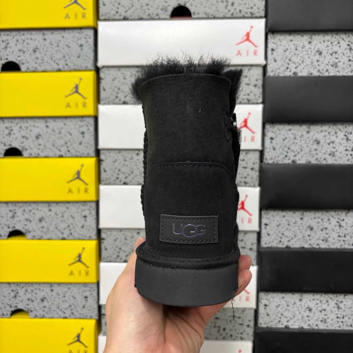 UGG Bailey Button Mini Boot – Black