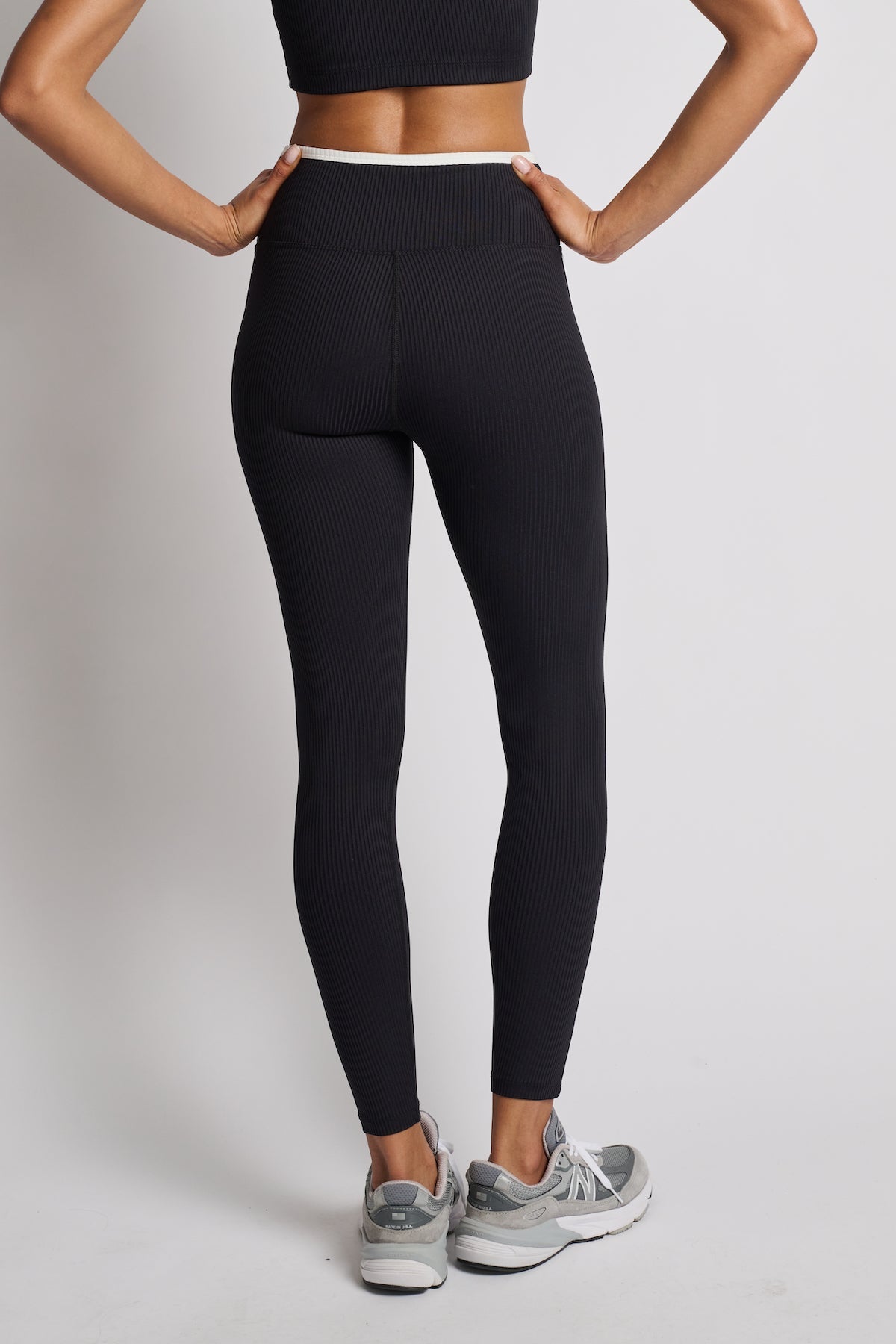Ribbed Two Tone Track Legging