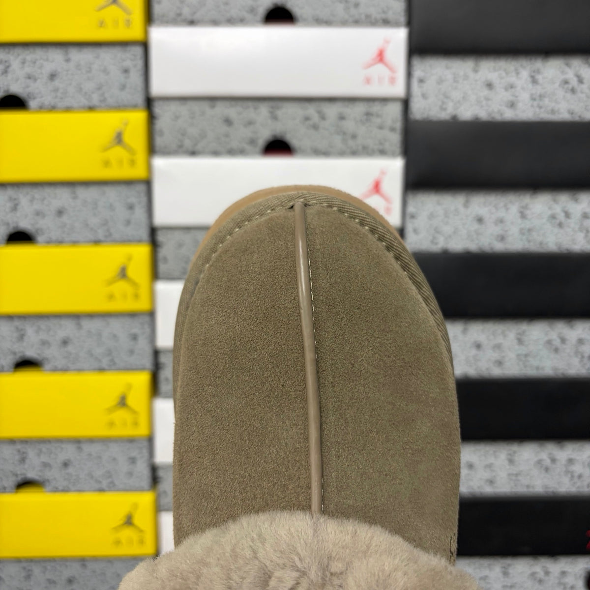 UGG Fluffy Fur Slide – Tan