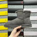 UGG Mini Bailey Button II Boot – Gray