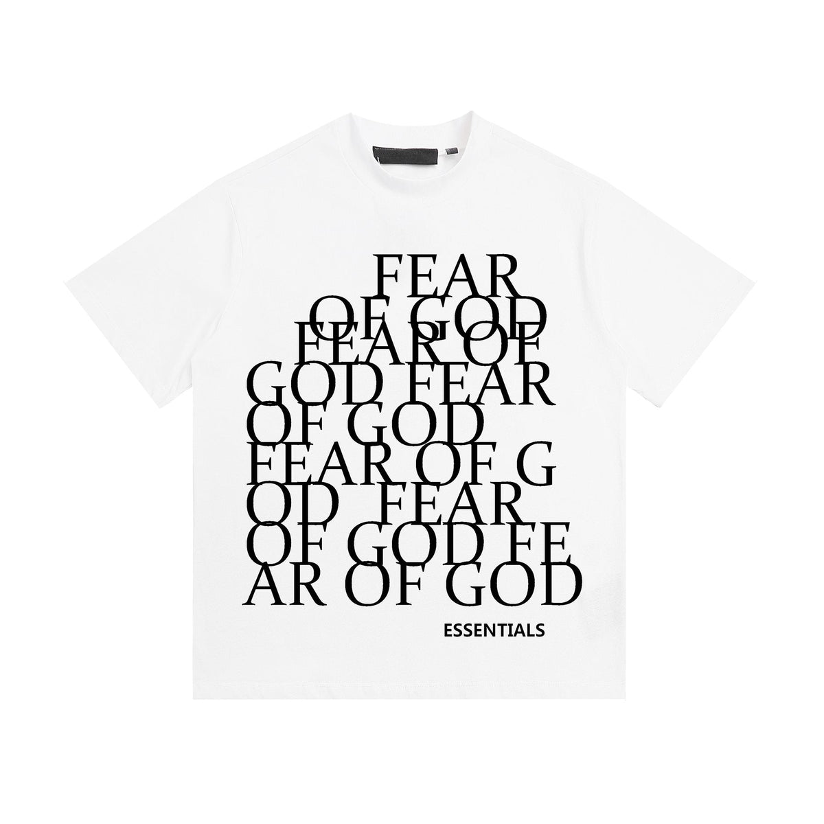 ESSENTIALS Stacked Text Graphic T-Shirt