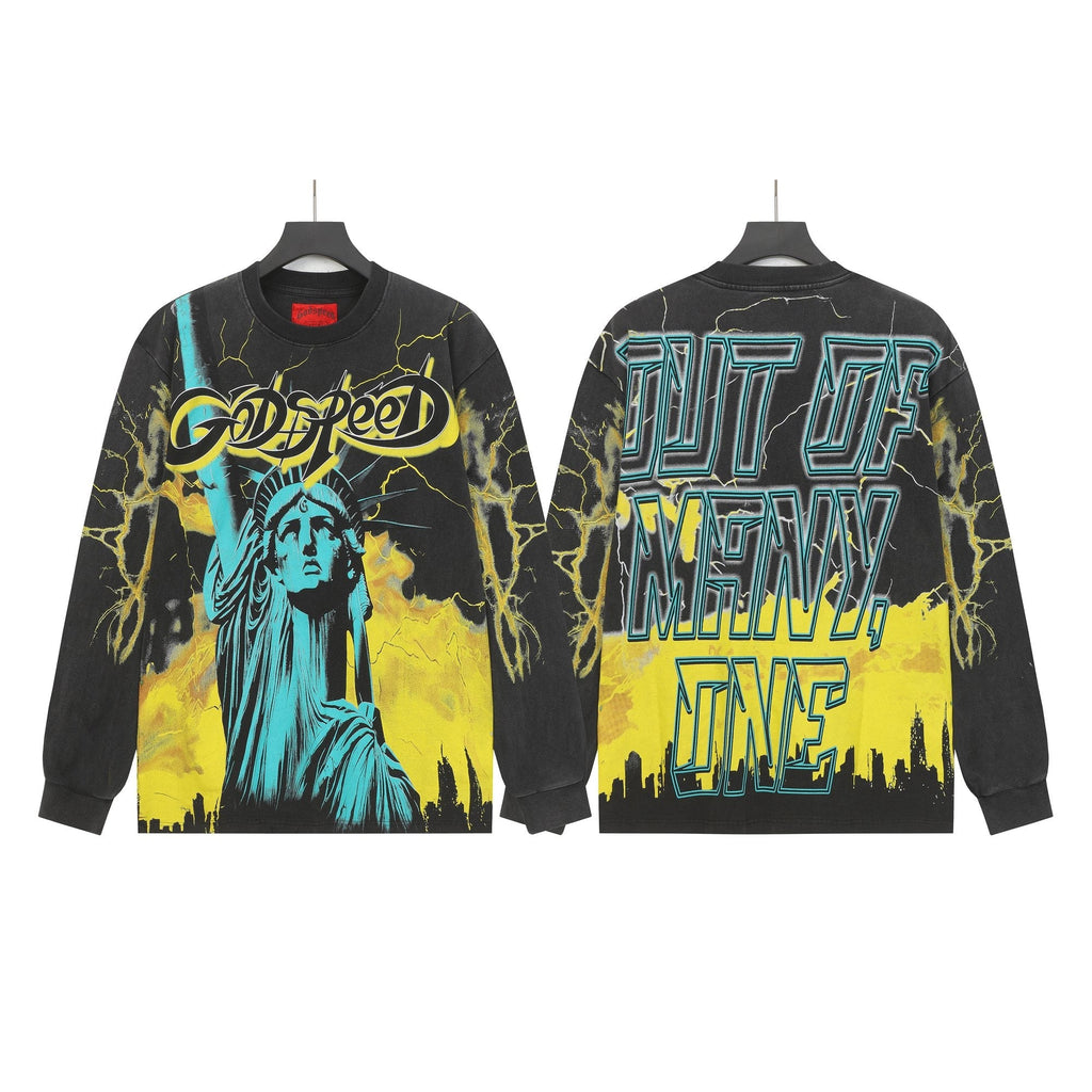 Godspeed Lightning Graphic Long-Sleeve T-Shirt