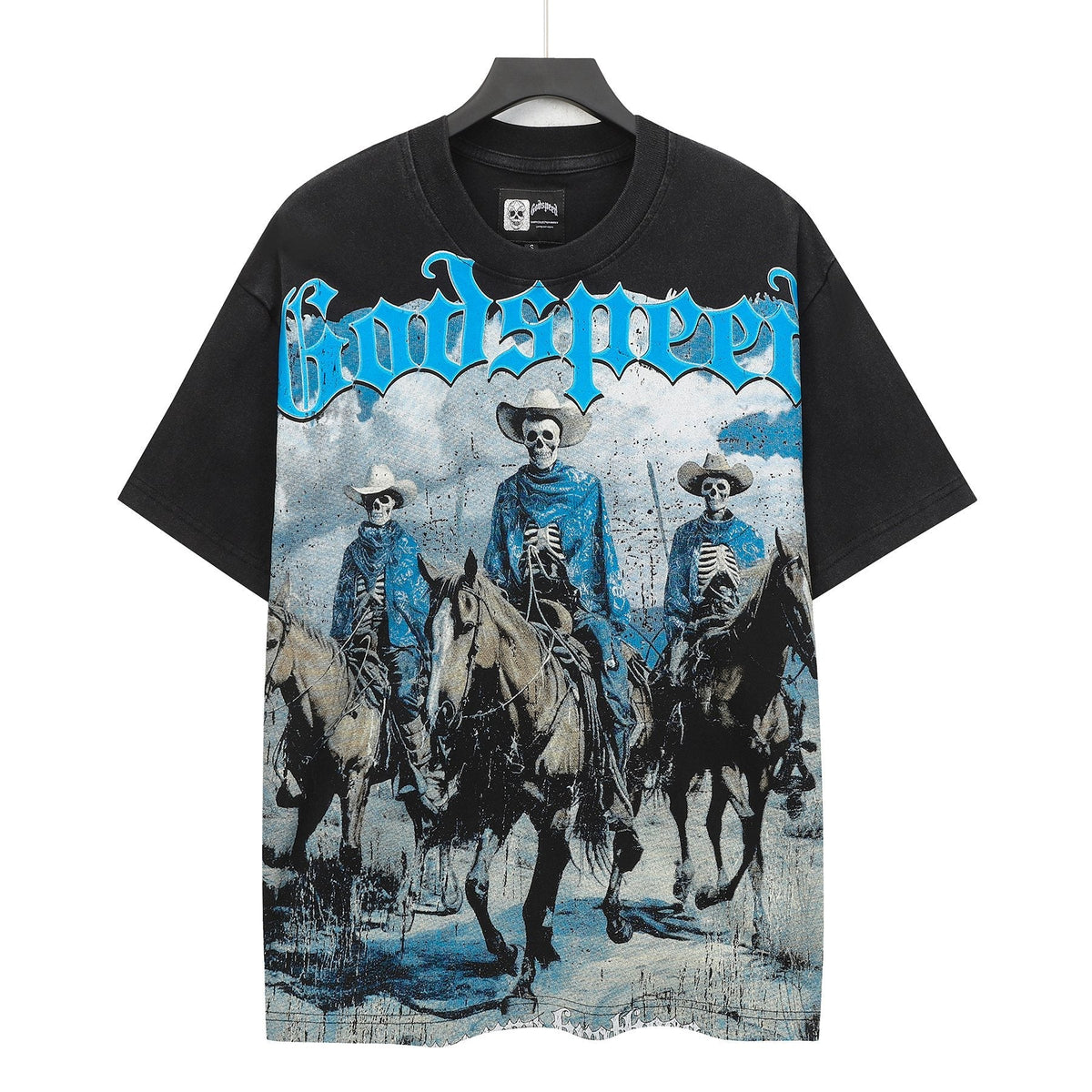 Godspeed Washed Black Rock Graphic T-Shirt