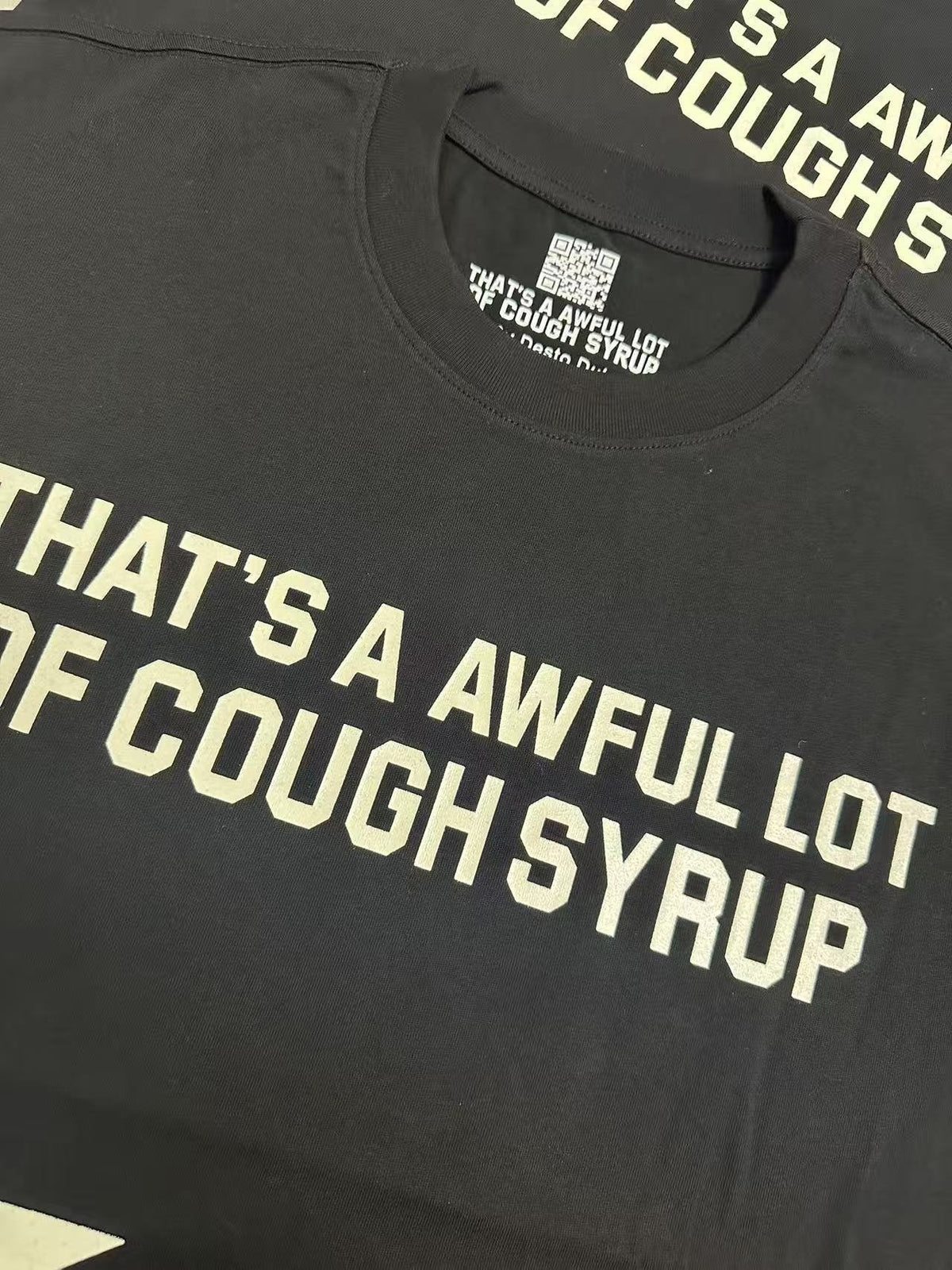 THAT'S A AWFUL LOT OF COUGH SYRUP Star Graphic Short-Sleeve T-Shirt