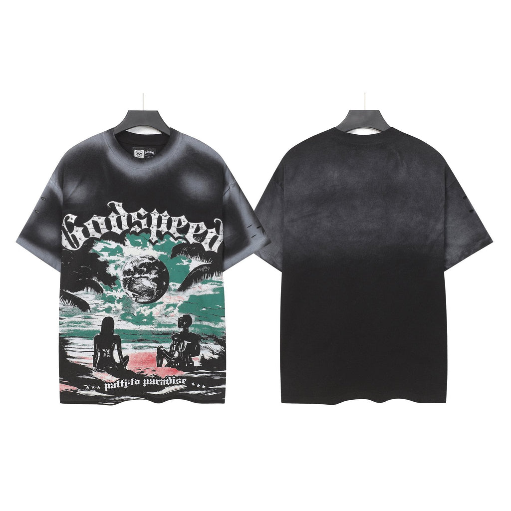Godspeed Puffito Paradise Spray-Dye Graphic T-Shirt