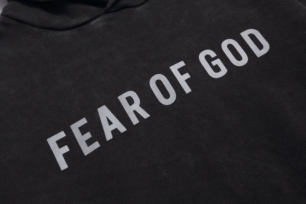 Fear of God Contrast Wordmark Pullover Hoodie