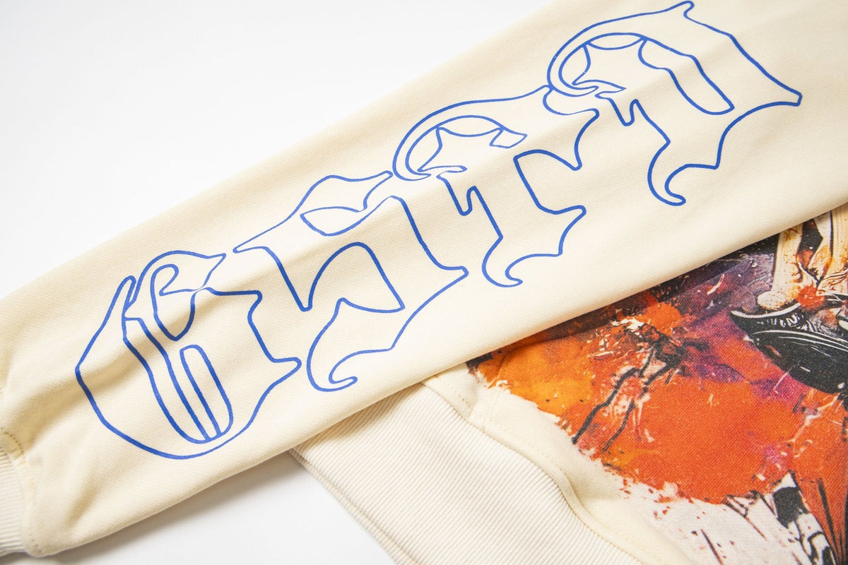 Godspeed E Pluribus Unum Graphic Hoodie - Cream