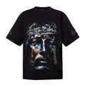 RARE PEACE God's Tear Rhinestone Graphic T-Shirt