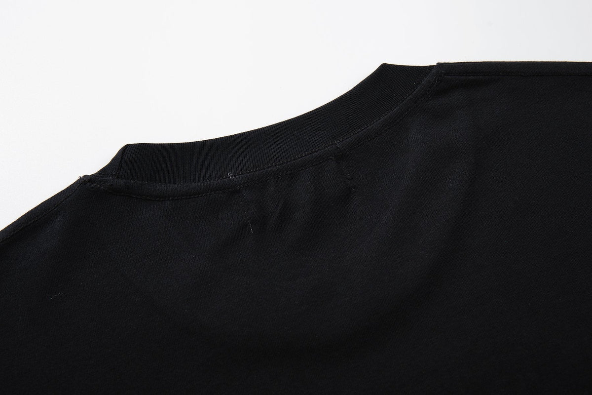 MAJESTIK Distressed Rhinestone Graphic T-Shirt