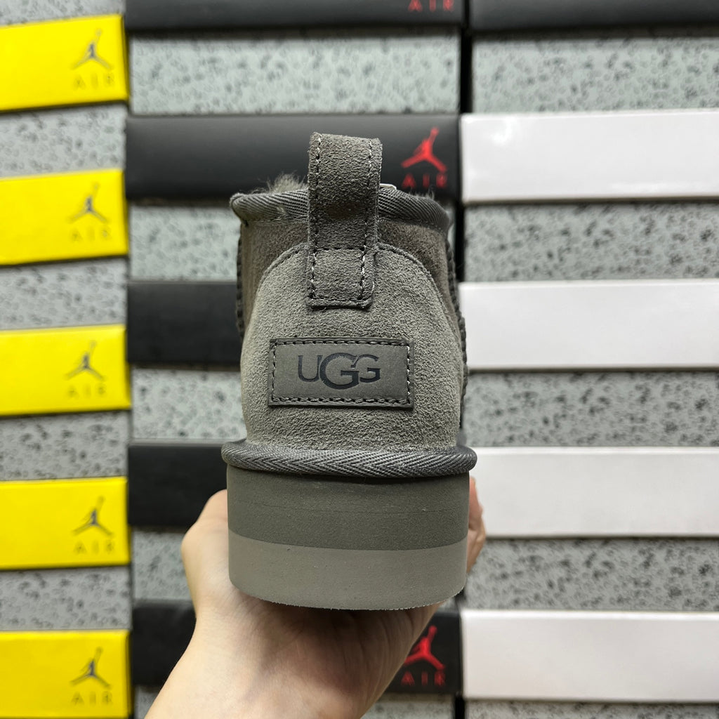 UGG Classic Ultra Mini Platform Boot – Grey (Sizes 35–40)