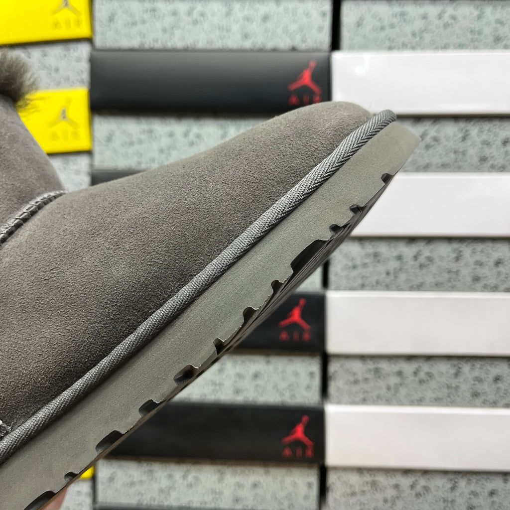 UGG Mini Bailey Button II Boot – Gray