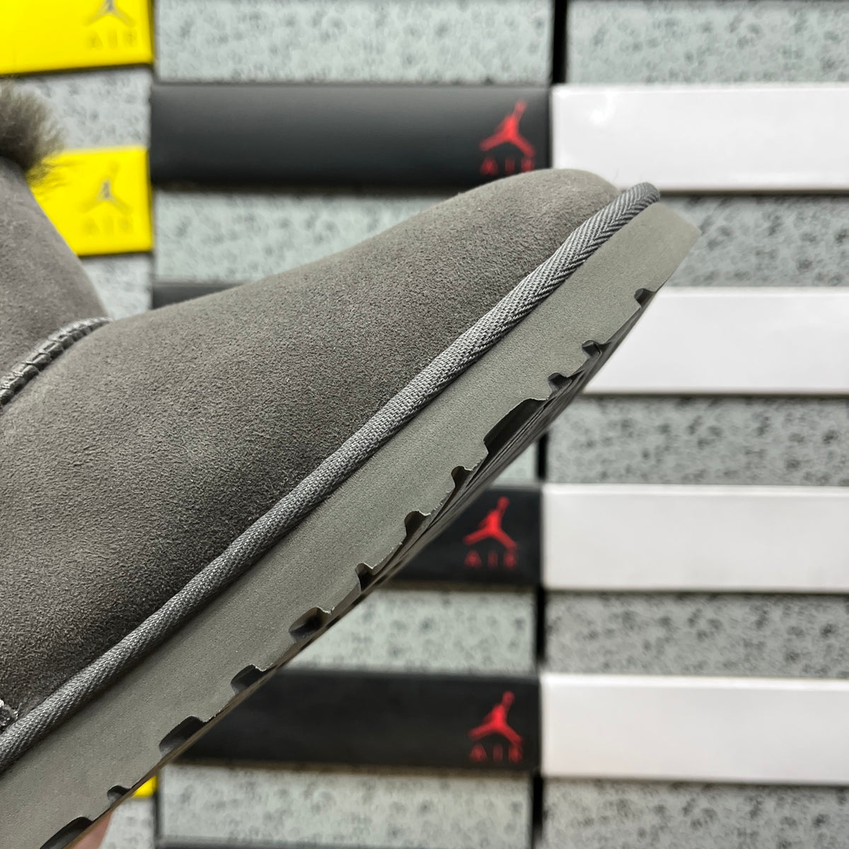 UGG Mini Bailey Button II Boot – Gray
