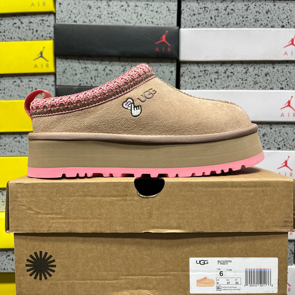 UGG Classic Ultra Mini Boot – Sand & Pink SugarSole (Sizes 35–40)
