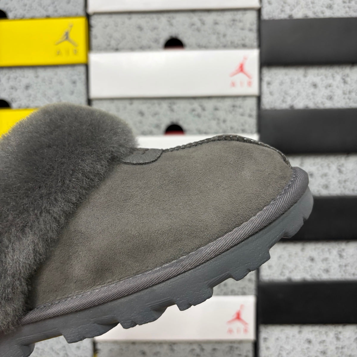 UGG Coquette Slipper – Grey (Sizes 35–40)