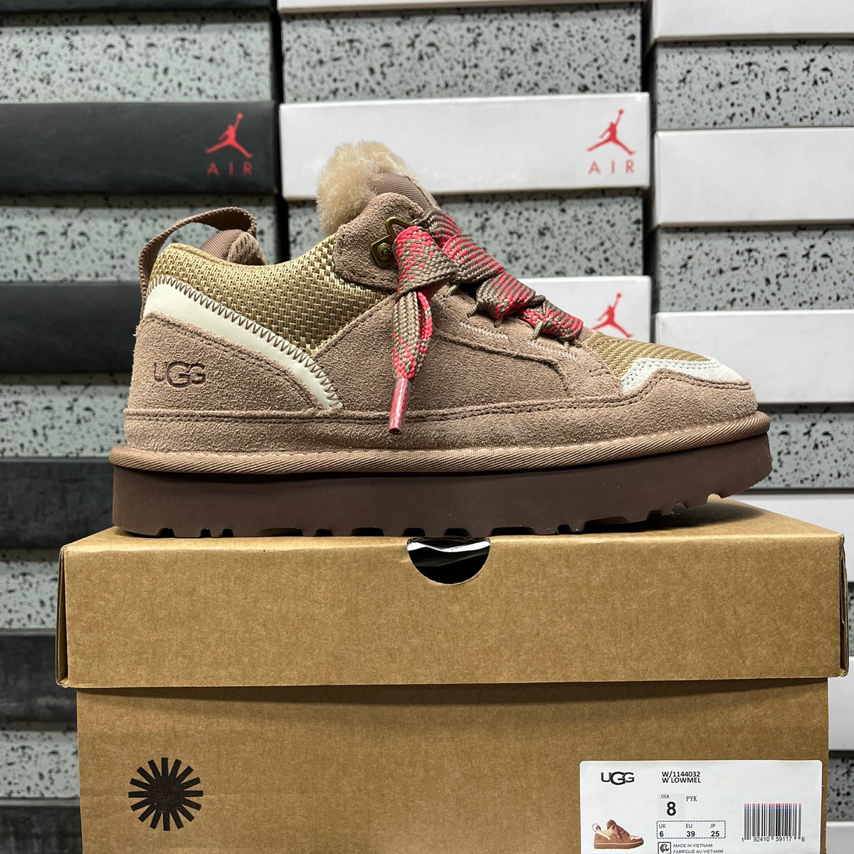 UGG Lowmel Sneaker – Camel Pink (Sizes 35–44)
