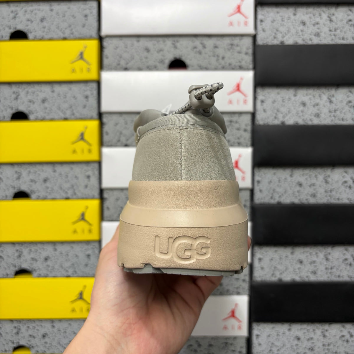 UGG Tasman Weather Hybrid – Grey/Cream (Sizes 39–44)