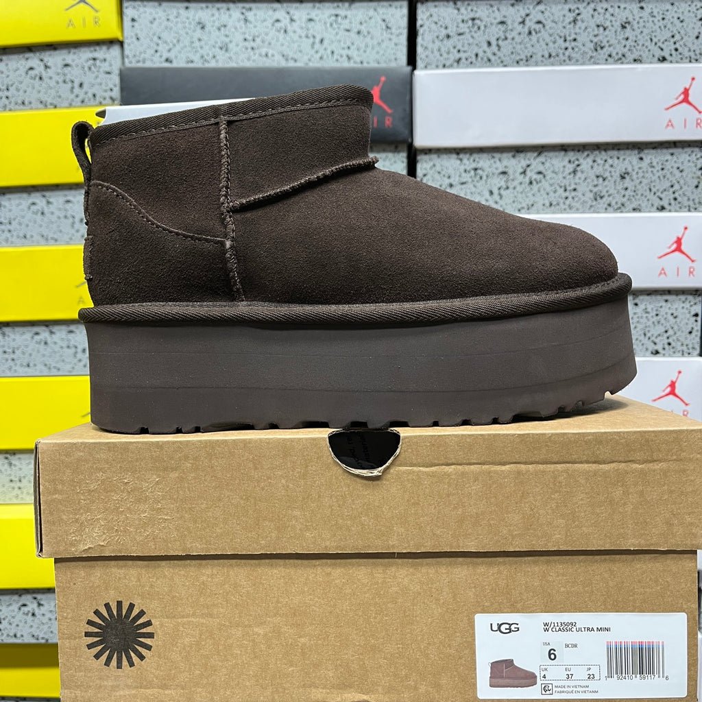 UGG Classic Ultra Mini Platform Boot – Chocolate (Sizes 35–40)