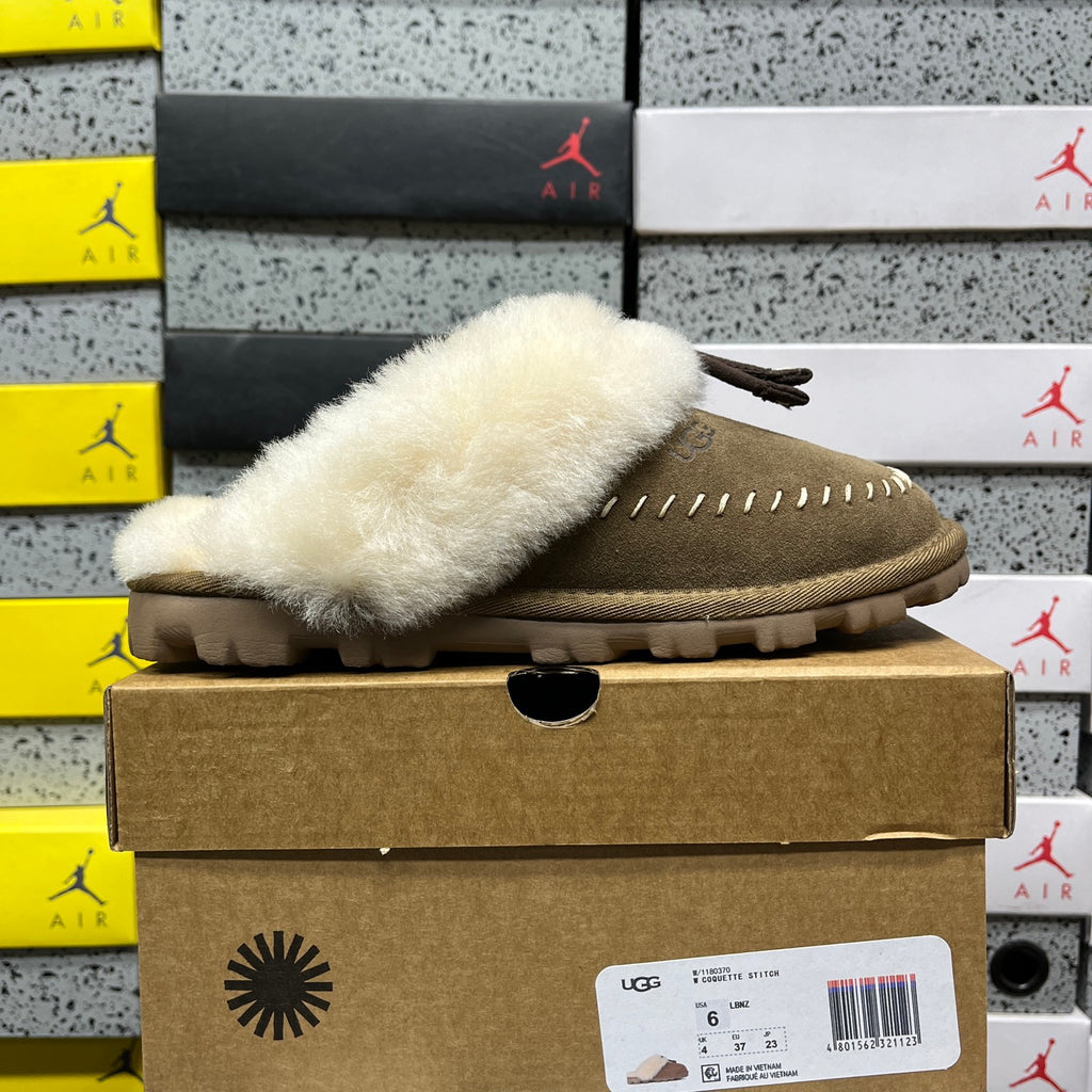 UGG Shearling Platform Mule – Tan (Sizes 35–40)