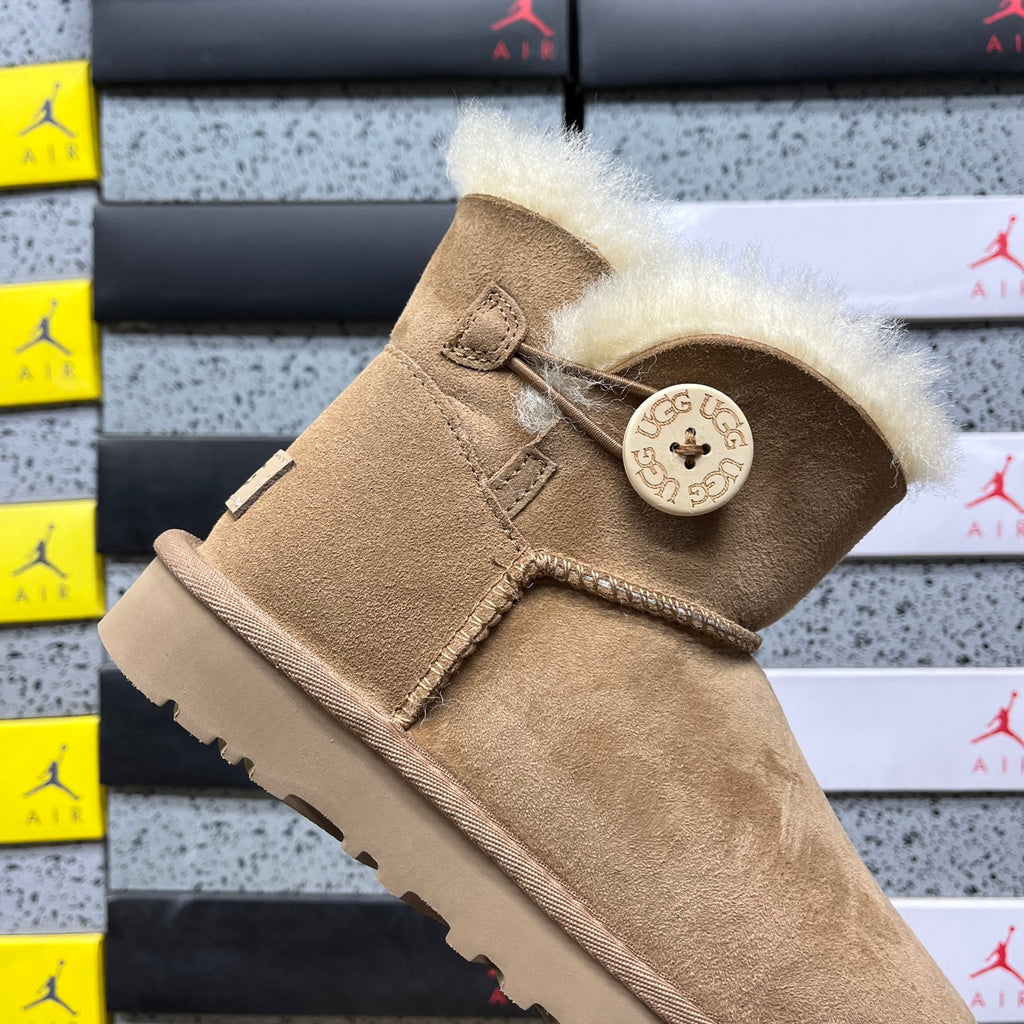 UGG Mini Bailey Button II Boot – Chestnut