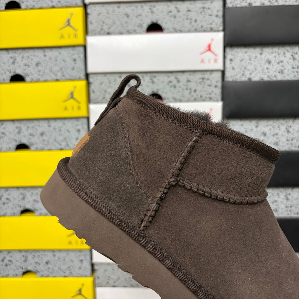 UGG Classic Ultra Mini Boot – Chocolate (Sizes 35–44)